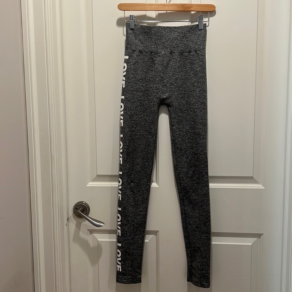 Gray Leggings Yoga Pants
